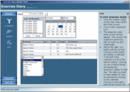 Exercise Diary screenshot